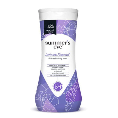 Summer's Eve Delicate Blossom Daily Refreshing Feminine Wash, Removes Odor, pH balanced, 15 fl oz Summer's EveBuy Supplements Australia