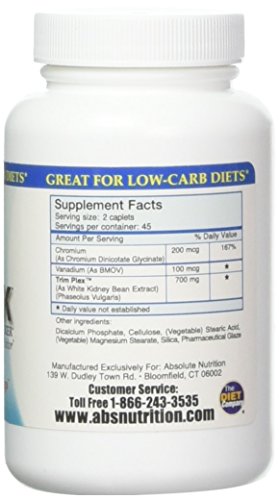 Absolute Nutrition CBlock Carb/Starch Blocker, 90 Caplets Absolute NutritionBuy Supplements Australia