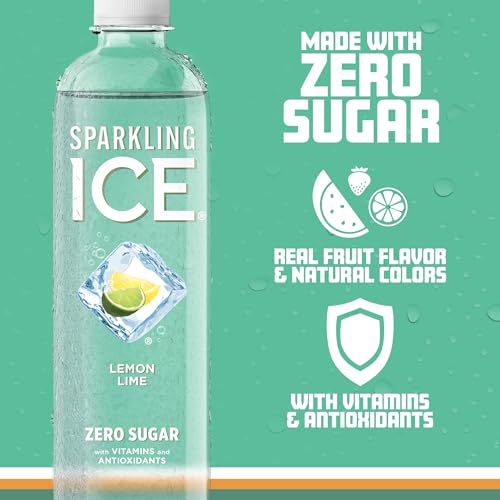 Sparkling Ice, Lemon Lime Sparkling Water, Zero Sugar Flavored Water, with Vitamins Sparkling ICEBuy Supplements Australia
