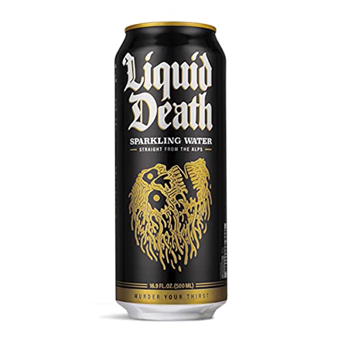 Liquid Death Sparkling Mountain Water, 16.9 oz Tallboys (18-Pack) Liquid DeathBuy Supplements Australia