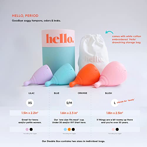 The Hello Cup Extra Small Menstrual Cup, BPA Free, Reusable, Hypoallergenic, Recyclable THE HELLO CUPBuy Supplements Australia