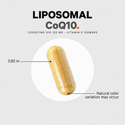 Codeage Liposomal CoQ10 Supplement - Vitamin E Isomers Tocopherols - 125mg Coenzy CodeageBuy Supplements Australia