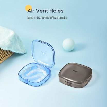 Slim Transparent Aligner Case with Magnetic Closure, Small Compact Retainer Holder Fits MaobuliBuy Supplements Australia
