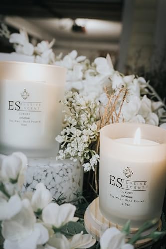 Jasmine | 5.5oz | Luxury Candle | Scented Candle | Aromatherapy | Essential Fragrance Oils Elusive ScentBuy Supplements Australia