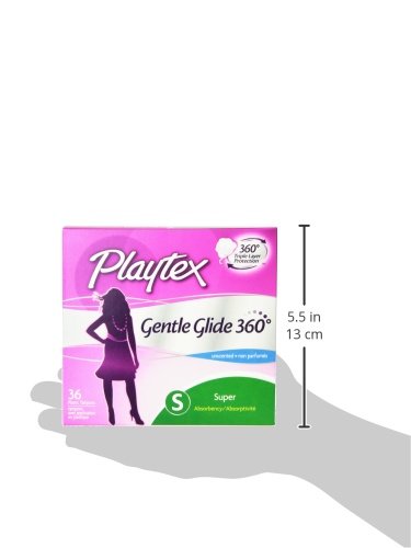 Playtex Simply Gentle Glide Unscented Tampons, Super Absorbency, 36 Count (Pack of 1) PLAYTEXBuy Supplements Australia