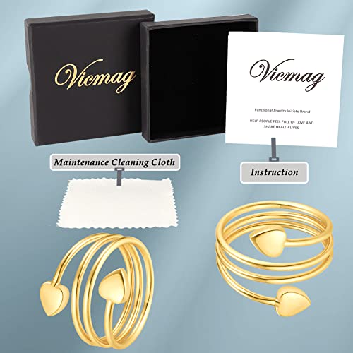 Vicmag Copper Magnetic Ring for Women, Lymphatic Drainage Ring Ladies Fingers VicmagBuy Supplements Australia