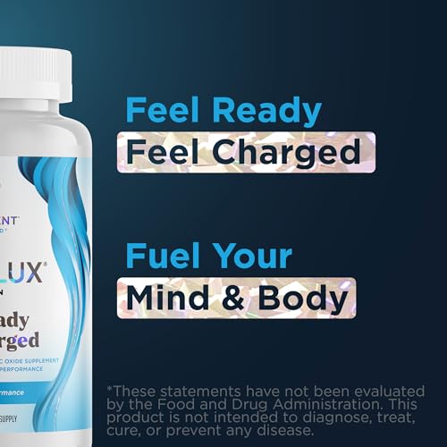 Promescent VitaFLUX Women's Nitric Oxide Booster Supplement, Boost Energy & Performance - Therapeutic Dose of Essential Amino Acids L Arginine, L Citrulline, L Carnitine, Zinc (180 Capsules)