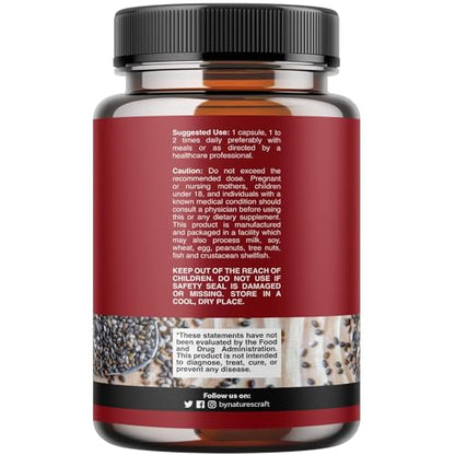 Potent Chia Seed Extract Pills for Men and Women Natural Supplement for Weight Loss Natures CraftBuy Supplements Australia