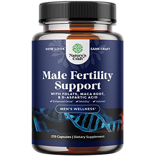 Prenatal Multivitamin Male Fertility Supplement - Mens Fertility Supplement with L-Arginine D-Aspartic Acid and Maca Root Prenatal Vitamins for Enhanced Motility Volume Potency and Fertility Support Natures CraftBuy Supplements Australia