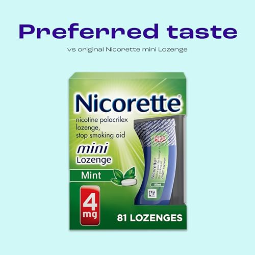 Nicorette 4 mg Mini Nicotine Lozenges to Quit Smoking - Mint Flavored Stop NicoretteBuy Supplements Australia
