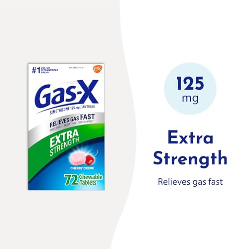 Gas-X Extra Strength Chewable Gas Relief Tablets with Simethicone 125 mg Gas-XBuy Supplements Australia