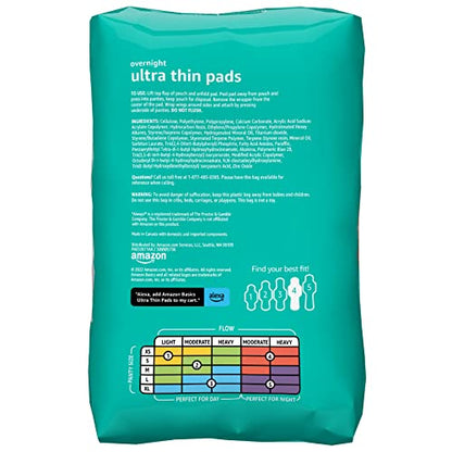 Amazon Basics Ultra Thin Pads with Flexi-Wings for Periods, Extra Long Length, Super Absorbency Amazon BasicsBuy Supplements Australia