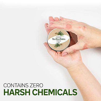 TEA TREE OIL BALM -100% All Natural | Great Cream for Soothing Irritations like Eczema ChamuelBuy Supplements Australia