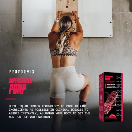 PERFORMIX Supercharged Pump - Nitrosigine® and Betaine Pre Workout Supplement - Muscle Pump Accelerator with Arginine Ethyl Ester - Endurance and Strength Booster for Hardcore Traning (80 Capsules)