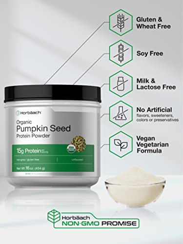 Pumpkin Seed Protein Powder Organic | 16 oz | Vegetarian, Gluten Free, and Non-GMO HorbäachBuy Supplements Australia
