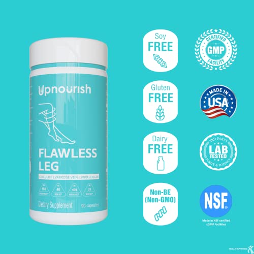 UpNourish Anti Cellulite Supplements - Varicose Veins Support, Restless Leg Relief UpNourishBuy Supplements Australia