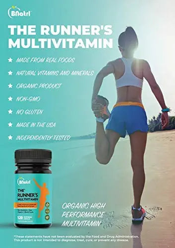 The Runner's Multivitamin-Organic High Performance Multivitamin Made Specifically for Runners, 2 Months Supply The Runner's Multivitamin