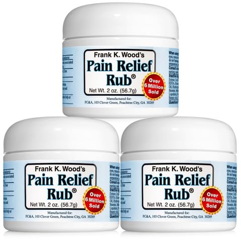 FRANK K. WOOD'S PAIN RELIEF RUB-2 oz (3 Jars) FRANK K. WOOD'S PAIN RELIEF RUBBuy Supplements Australia