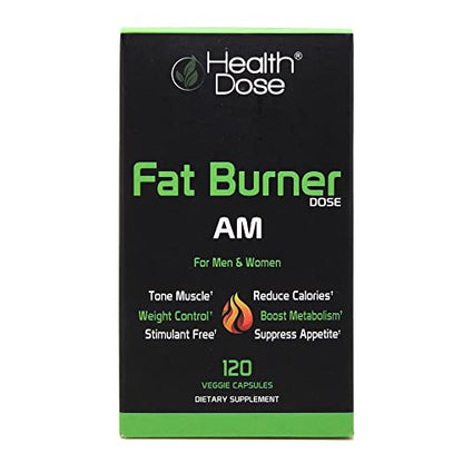 Health Dose Fat Burner AM. Weight Control & Metabolism Boost. For Active Lifestyles. Health DoseBuy Supplements Australia