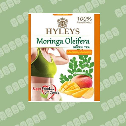 Hyleys Tea Moringa Oleifera with Mango Flavor - 50 Tea Bags (6 Pack - 300 Tea Bags total) (Miracle Tree Tea) HYLEYSBuy Supplements Australia