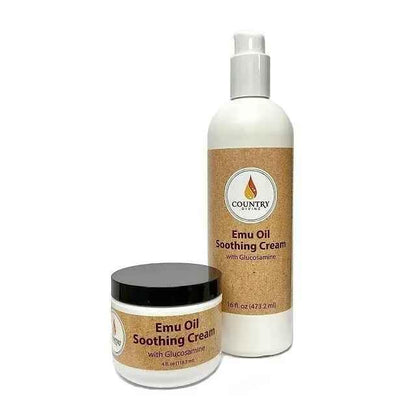 Country Divine Emu Oil Soothing Cream with Glucosamine 4oz. Jar GenericBuy Supplements Australia