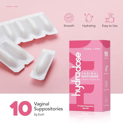 Mother's Dose Hyaluronic Acid Suppository HydraDose- Hormone Free Moisturizer MOTHER·S DOSEBuy Supplements Australia
