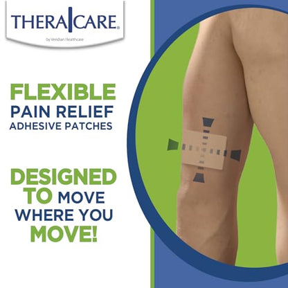 TheraCare Targeted Pain Relief Medicated Patch | Neck, Shoulder, Small Areas | 20-Count | 2.83” x 1.81” | Topical Analgesic | Camphor, Menthol, Methyl Salicylate | Gentle Adhesive Thera CareBuy Supplements Australia