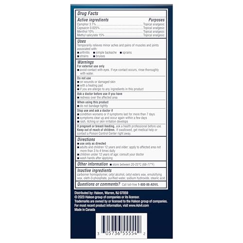 Advil Targeted Relief Pain Relieving Cream, Up to 8 Hours of Powerful Relief of Minor Arthritis Pain, Joint Pain, Lower Back Pain and Muscle Pain - 2.3 oz AdvilBuy Supplements Australia