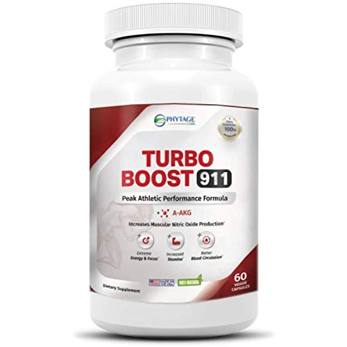 Phytage Labs Turbo Boost 911 Nitric Oxide Booster, Circulation, Energy Boost, Mental Focus
