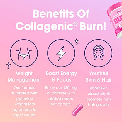 Obvi Collagenic Burn, Collagenic Fat Burner, Thermogenic Fat Burner for Weight Loss ObviBuy Supplements Australia