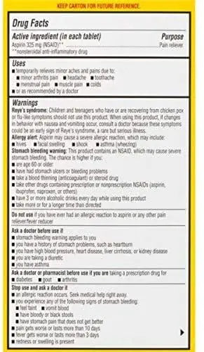 Ecotrin Regular Strength Safety Coated Aspirin | Arthritis Pain | 300 Tablets (2 Pack) EcotrinBuy Supplements Australia
