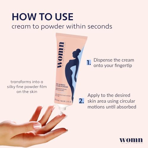 womn Intimate Comfort DRY & FRESH LIQUID POWDER – talc-free liquid body powder against moisture womnBuy Supplements Australia