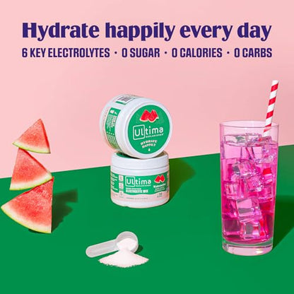 Ultima Replenisher Daily Electrolyte Drink Mix – Watermelon, 30 Servings – Hydration Ultima ReplenisherBuy Supplements Australia
