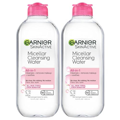 Garnier SkinActive Micellar Water for All Skin Types, Facial Cleanser & Makeup Remover