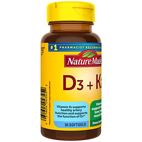Nature Made Vitamin D3 K2, 5000 IU (125 mcg) Vitamin D, Dietary Supplement for Bone Nature MadeBuy Supplements Australia