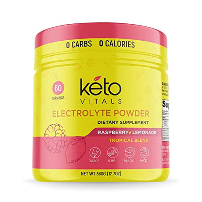 Keto Vitals Electrolytes Powder - Sugar Free Keto Electrolytes Powder with Potassium Keto VitalsBuy Supplements Australia