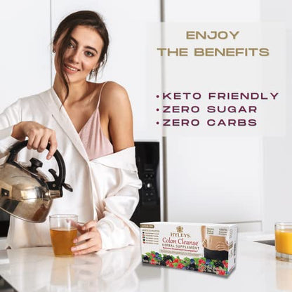 Hyleys Colon Cleanse Tea Assorted Flavors - 42 Tea Bags (12 Pack - 504 Tea Bags Total) HYLEYSBuy Supplements Australia