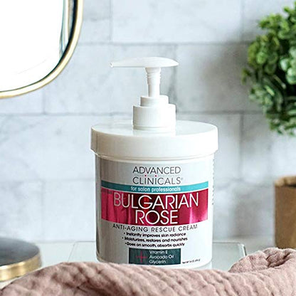 Advanced Clinicals Bulgarian Rose Anti Aging Vitamin E Moisturizer Body Lotion & Face Advanced ClinicalsBuy Supplements Australia