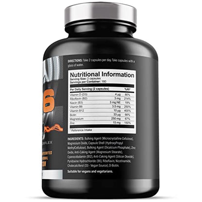 ZM6 - High Strength Zinc Magnesium Supplement - Zinc & Magnesium for Muscle Function Iron Labs NutritionBuy Supplements Australia