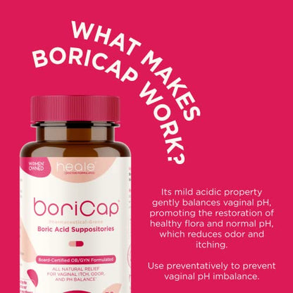 BoriCap 30 and UroQuel 30 Bundle for Vaginal pH and Overactive Bladder BoriCapBuy Supplements Australia