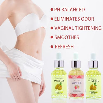 3 Packs Yoni Oil for Women, 100% Natural Feminine Oil Intimate Deodorant for Women, Eliminates Odor WovarkieBuy Supplements Australia