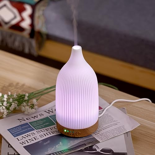 Coolego Ceramic Diffuser, 100ml Essential Oil Diffuser Ultrasonic Cool Mist Aromatherapy Diffuser CoolegoBuy Supplements Australia