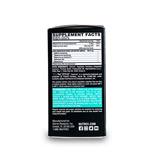 Nutrex Research Lipo-6 Black Hers Ultra Concentrate | Weight Loss Pills for Women | Fat Burner Nutrex ResearchBuy Supplements Australia