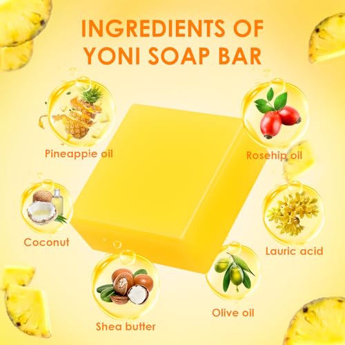 2 PCS Yoni Soap Bars Feminine Wash, 100% Natural Organic Yoni Bar Soap for Women Ph Balance Yoni BASSIBuy Supplements Australia