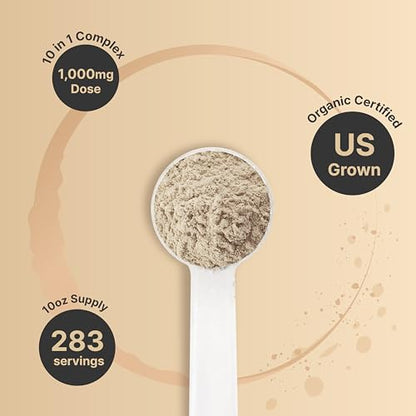 NatureBell Organic Myco Guardians 10 in 1 Mushroom Powder, 10oz | Fresh Superfood NatureBellBuy Supplements Australia