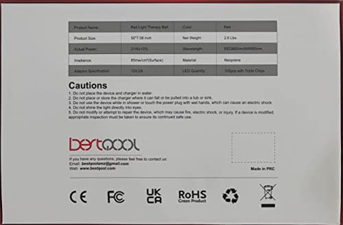 Bestqool Red Light Therapy Belt, Near Infrared Light Therapy & Red Light Therapy for Body BestqoolBuy Supplements Australia