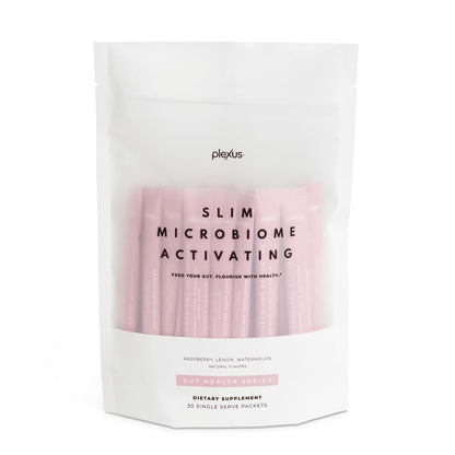 Plexus Slim Microbiome Pink Drink Mix, 30 Servings (Raspberry, Lemon, and Watermelon 