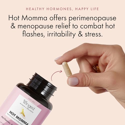 Winged Wellness Hot Momma, Perimenopause & Menopause Supplement - Vegan Menopause Winged WellnessBuy Supplements Australia
