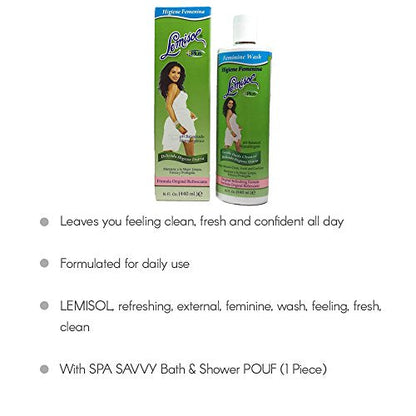 Lemisol Plus, Gentle Daily Feminine Cleanser, Original Refreshing Formula - 8 Oz (Pack of 3) LemisolBuy Supplements Australia