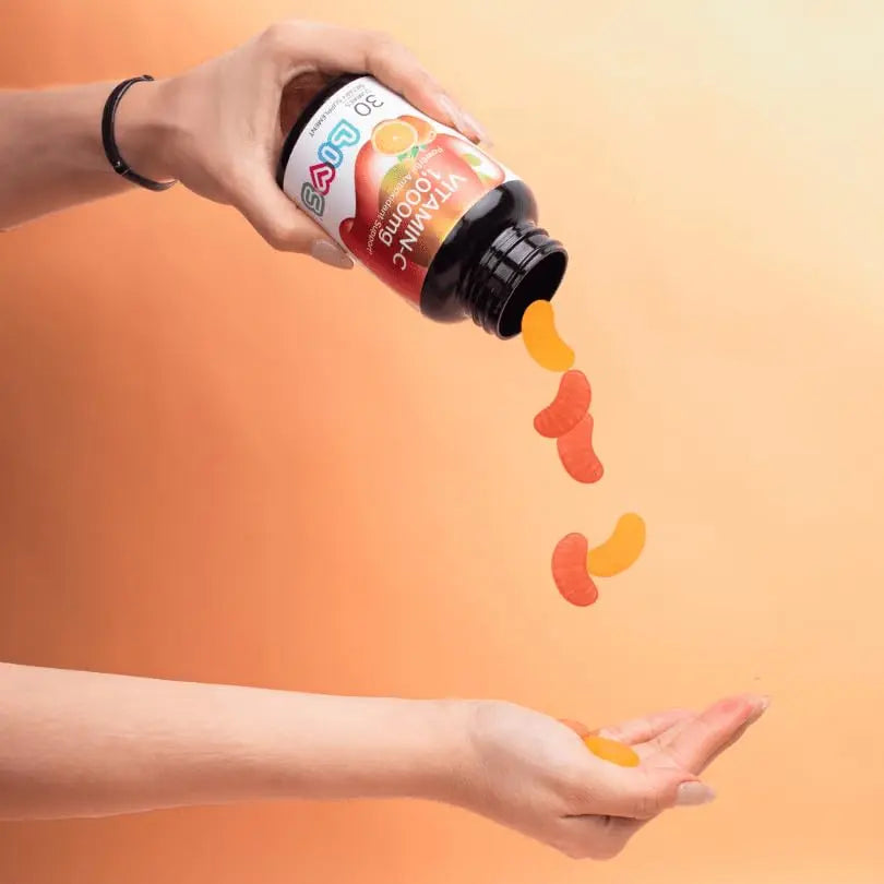 Vitamin C 1000mg Gummies for Kids & Adults |Antioxidant & Immune Support Supplement | Vegan Multivitamin for Hair, Skin & Nails LIVSBuy Supplements Australia